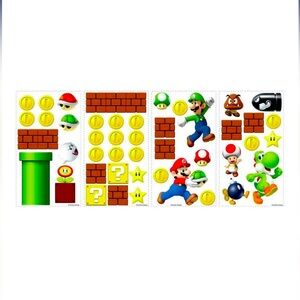 New super Mario 45 pcs decal